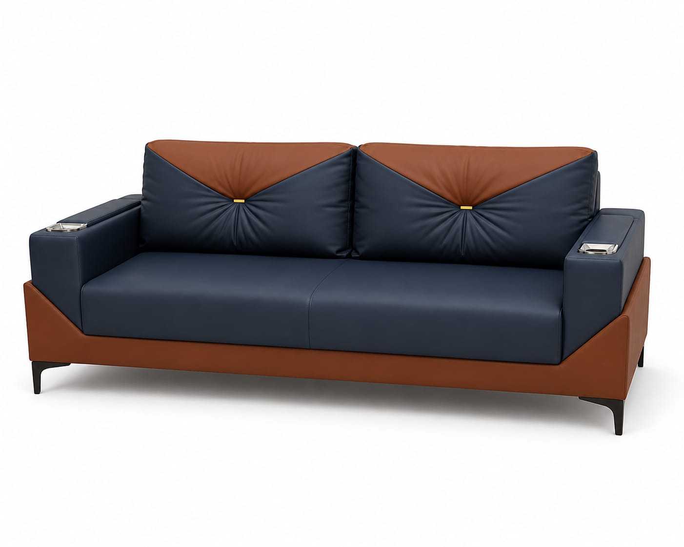 ZFT A22 Executive PU Leather Office Sofa Set (3+1+1) - Image 4