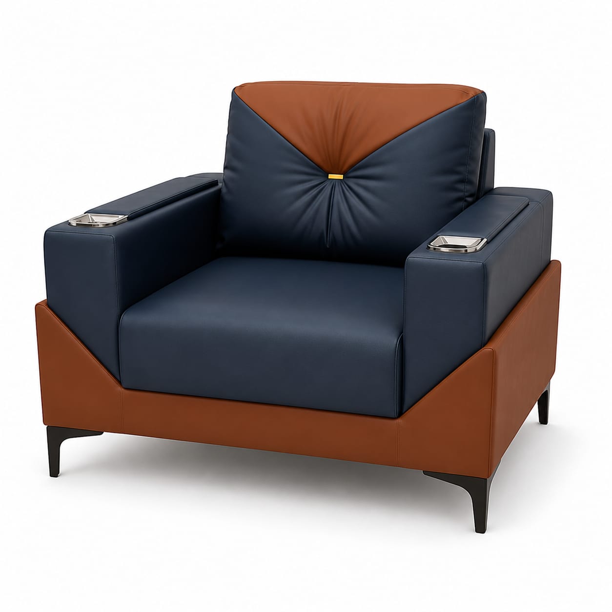ZFT A22 Executive PU Leather Office Sofa Set (3+1+1) - Image 5